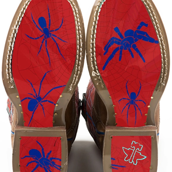 BOYS' SPIDER STITCH BOOTS - Like New - good condition!! - Picture 2 of 7